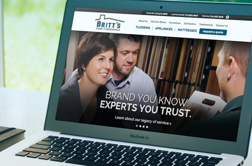 Britt’s Home Furnishings: Website Redesign